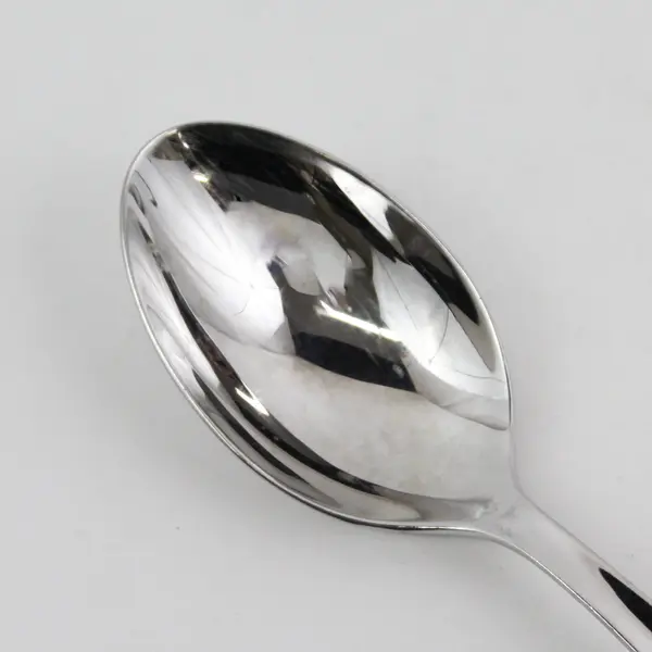 Lot of 5 Pottery Barn Silver Unknown Rare HTF Pattern 18/8 SS Soup Spoons 7.75"