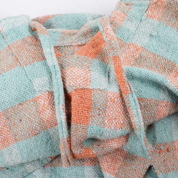 Unbranded Adult 2XL Colorful Plaid-Pattern Woven Pullover Sweater