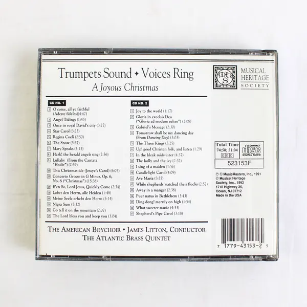 A Joyous Christmas 2 CD Set with Booklet, #523153F  1992