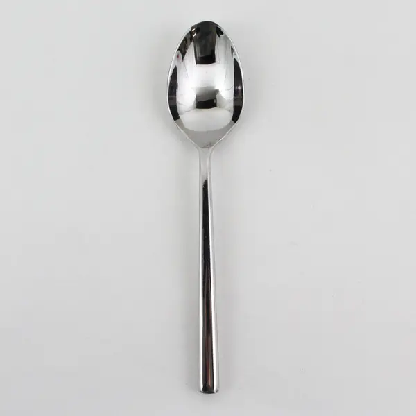 Pottery Barn Flatware Luna Pattern 18/8 SS Oval Shaped Soup Spoon 7.75" Good