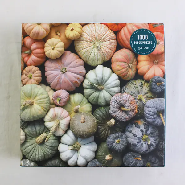 Heirloom Pumpkins 1000 Piece Jigsaw Puzzle #M021822G, Complete 