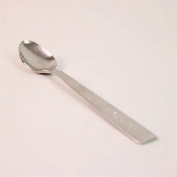 Pottery Barn Atlas-Satin Pattern 18/8 SS Engraved Ice Cream Spoon 8" Rare Piece