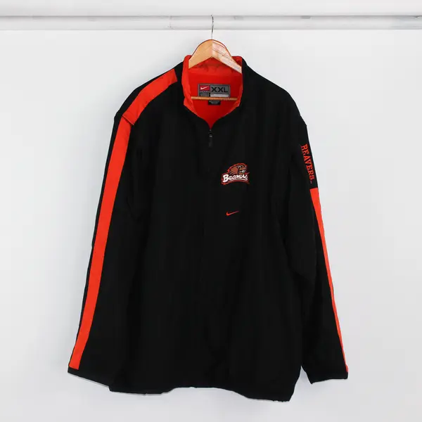 Nike Men's XXL Oregon State Beavers Fleece Lined Full Zip Jacket to Vest