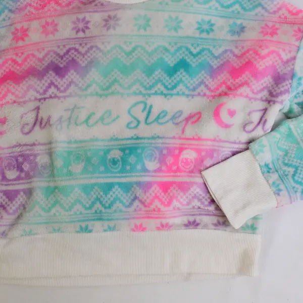 Set of 2 Justice Girls M (10) Sleep - Multicolor Pajama Set Long Sleeve + Pants