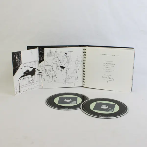 Norman Granz The Jazz Scene 2 CD Set With Spiral Bound HC Photo Book 1994 Good