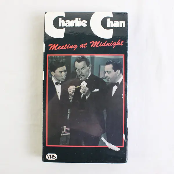 Charlie Chan Meeting at Midnight B&W VHS Tape, 1986 Sealed
