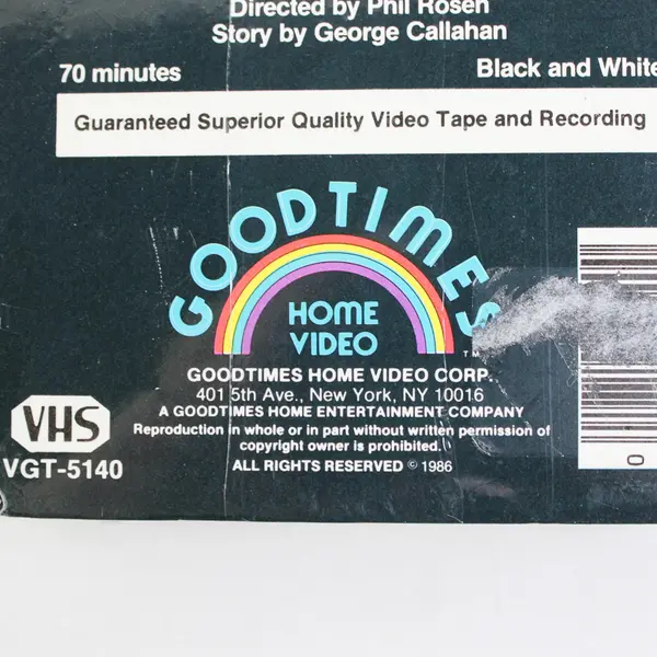Charlie Chan Meeting at Midnight B&W VHS Tape, 1986 Sealed