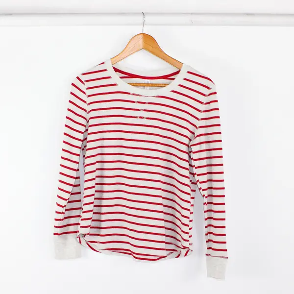 Set of 2 Gilligan & O'Malley Women's L Red Striped Waffle Knit Pajama Set