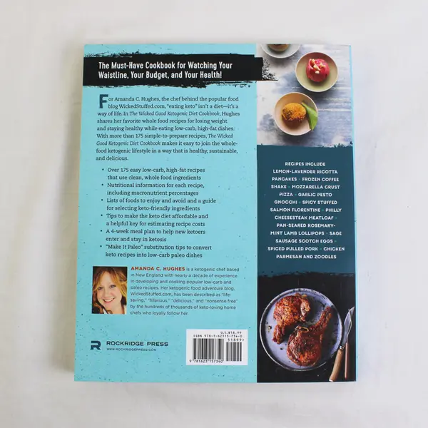 The Wicked Good Ketogenic Diet Cookbook Amanda C Hughes 2016 PB Very Good