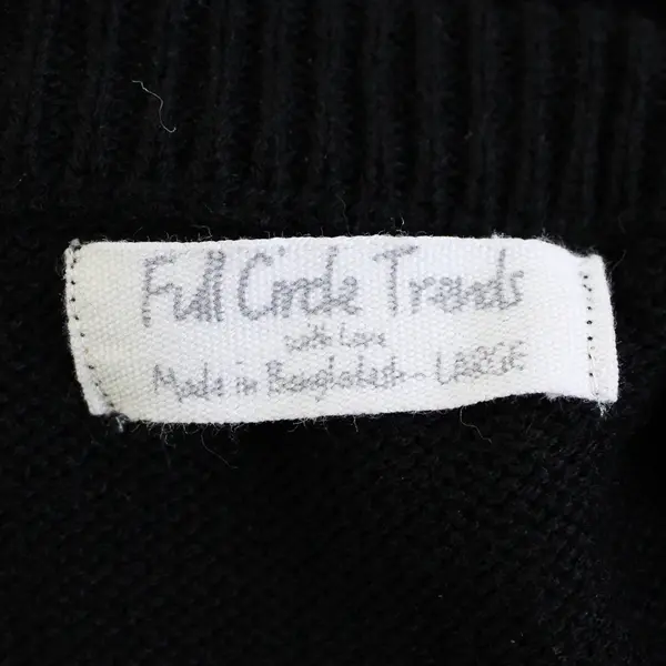 Full Circle Trends Women's L Multicolor Plaid Mini Cropped Knit Vest
