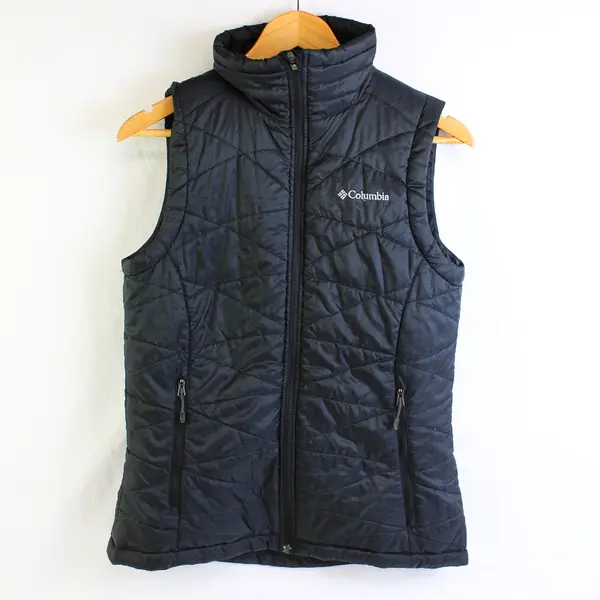 Columbia Women's S Black Omni-Shield/Heat Thermal Comfort Full Zip Vest