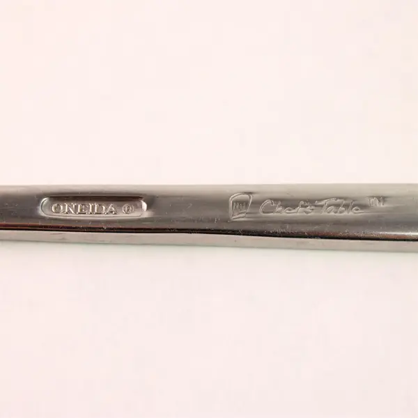 Lot of 5 Oneida Silver Chef's Table Pattern 18/0 SS Teaspoons 6.25" Good