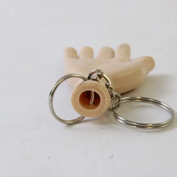 Vintage Flexible Bendable Fingers Hand Keychain - Gag Gift - 3"x1.8"