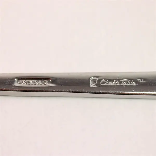 Lot of 5 Oneida Silver Chef's Table Pattern 18/0 SS Salad Forks 7.25" Good