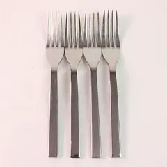 Lot of 4 Oneida Silver Chef's Table Pattern 18/0 SS Dinner Forks 8" Good