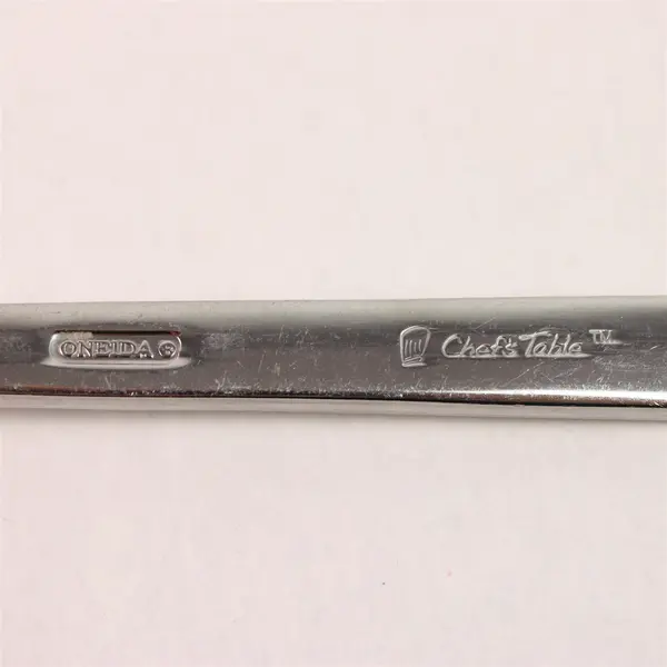 Lot of 5 Oneida Silver Chef's Table Pattern 18/0 SS Dinner Forks 8" Good