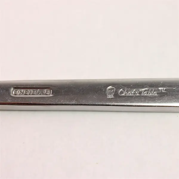 Lot of 6 Oneida Silver Chef's Table Pattern 18/0 SS Dinner Forks 8" Good