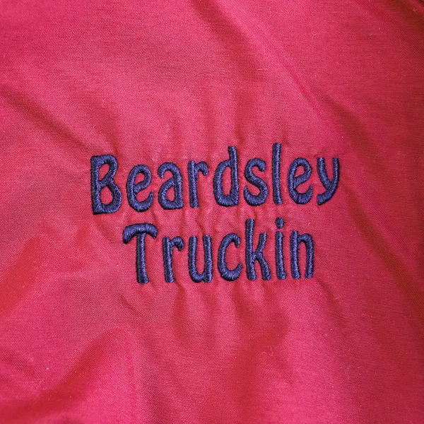 Vtg C Port and Co. Men's XL Red/Blue Fleece Lined Full Zip Wind Breaker Jacket