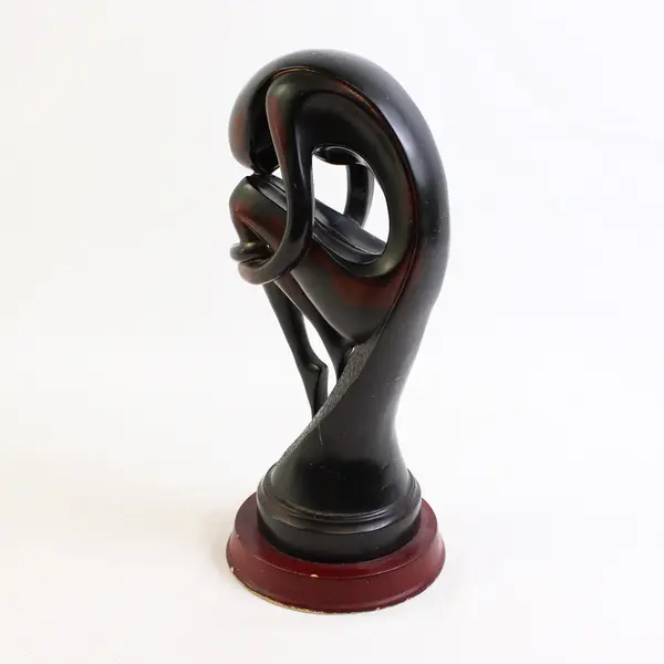 Herco Gift Professional Bronze Toned Seated Woman Statue/Figurine 10.5" Tall