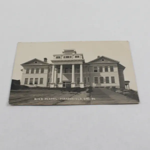 High School Marshfield Oregon RPPC Photo Postcard 1910s Coos Bay