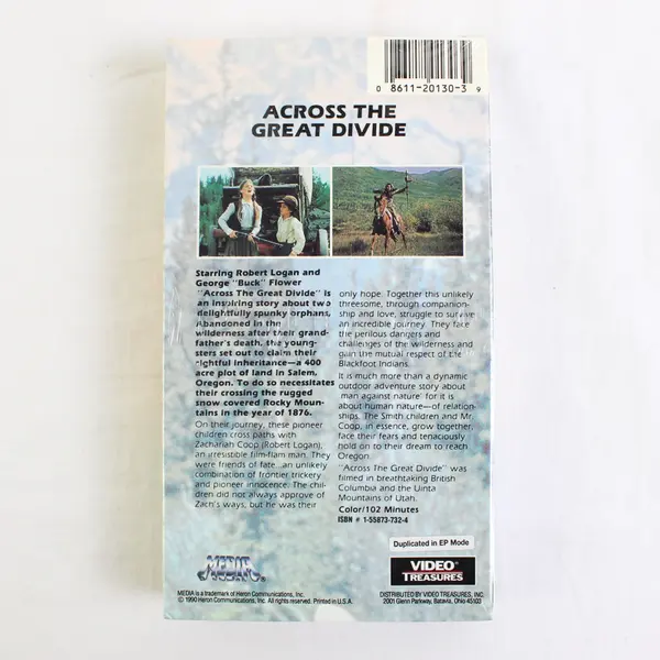 Across the Great Divide VHS Tape, #M206, Sealed 1990