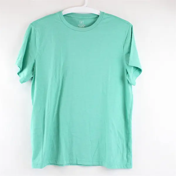 GEORGE Men's XL (46-48) Mint Green Crew Neck Short Sleeve Shirt