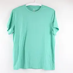 GEORGE Men's XL (46-48) Mint Green Crew Neck Short Sleeve Shirt