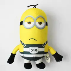 Despicable Me 3 Minion Kevin Plush Jail Prisoner Toy Factory Used