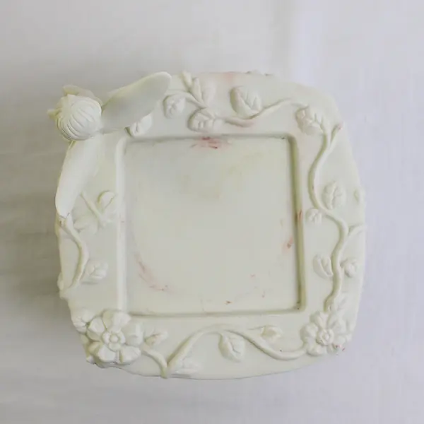 PartyLite White Porcelain Enchantment Fairy Boy Pillar Candle Holder