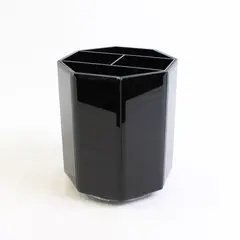 Unbranded Solid Black Color Plastic Rotating Holder Office Supplies