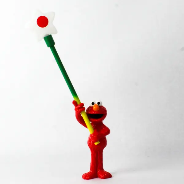 Sesame Street Elmo Light-Up Star Wand 12in Working 