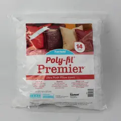 Fairfield 14x14 White Throw Pillow Insert New with Tags Sealed