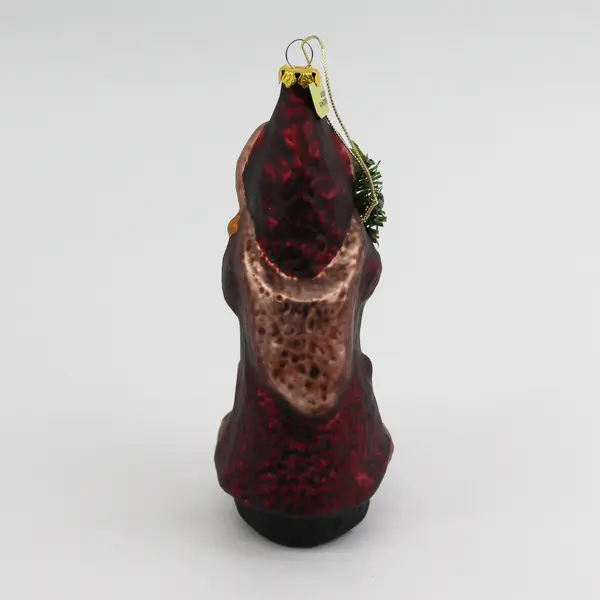 Northwoods Santa Claus Blown Glass Ornament By Linda Lindquist Baldwin