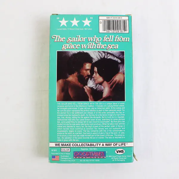 The Sailor Who Fell from Grace with the Sea VHS Tape 1990
