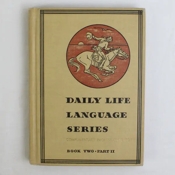Daily-Life Language Series Book 2 Part II VTG Grammar School Textbook 1934 HC