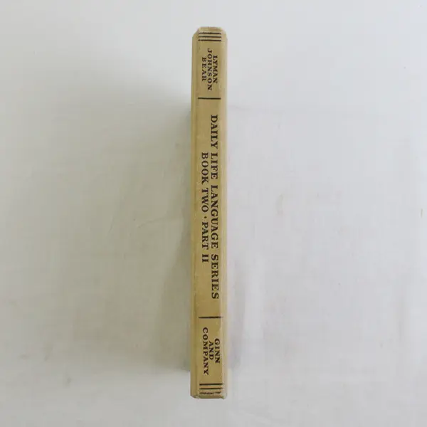 Daily-Life Language Series Book 2 Part II VTG Grammar School Textbook 1934 HC