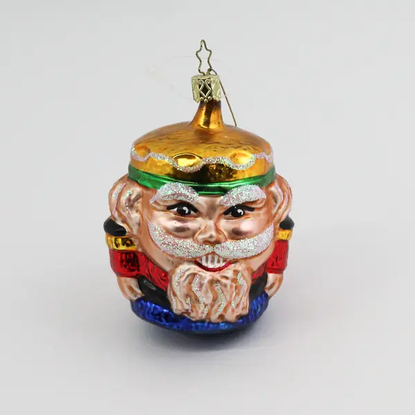 Christopher Radko Mouth Blown Glass Nutcracker Ornament 4"