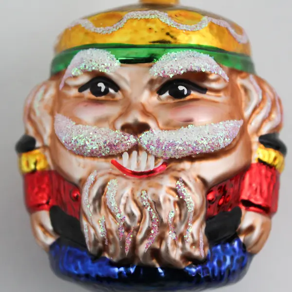 Christopher Radko Mouth Blown Glass Nutcracker Ornament 4"