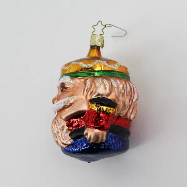Christopher Radko Mouth Blown Glass Nutcracker Ornament 4"