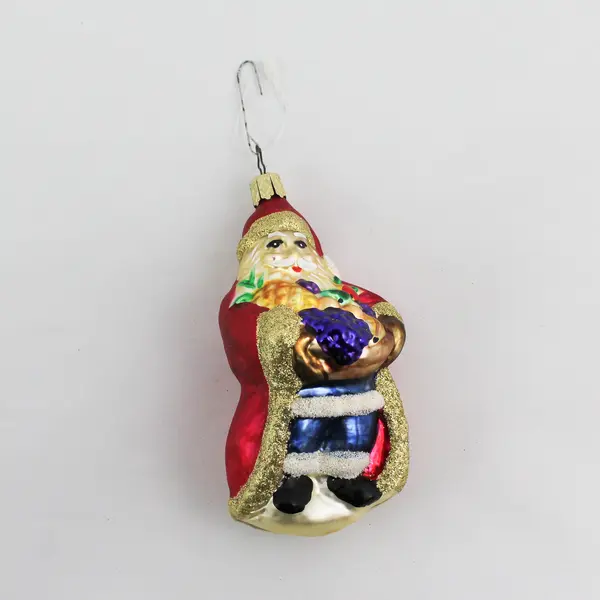 1998 Old World Christmas  Bountiful Santa Claus Inge Glass Ornament 