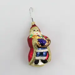 1998 Old World Christmas Bountiful Santa Claus Inge Glass Ornament 