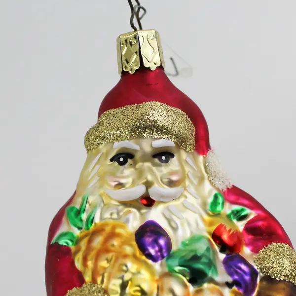 1998 Old World Christmas  Bountiful Santa Claus Inge Glass Ornament 