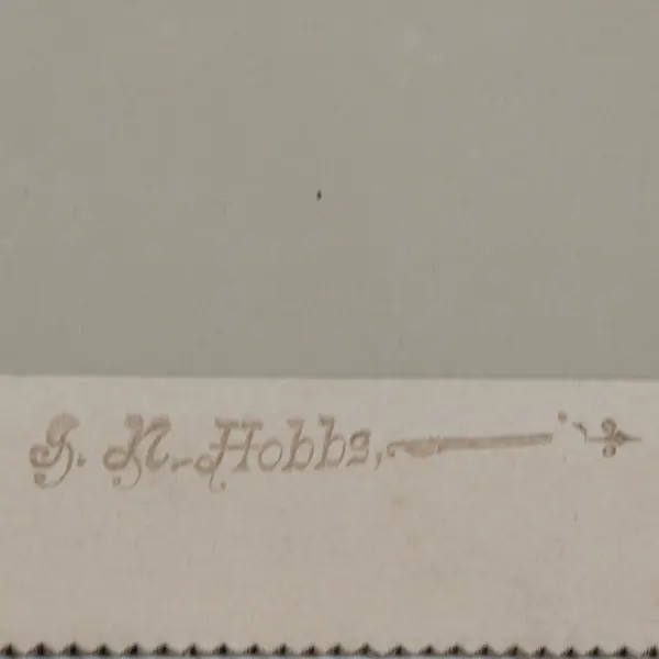 Older Man Cabinet Card Portrait Photo J.N. Hobbs McMinnville Oregon