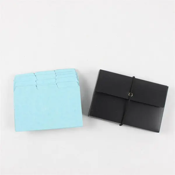 Lot of 2 Index Card Organizer w/ Dividers & Divider Tabs Set