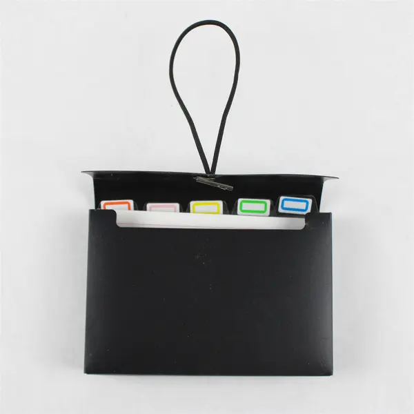 Lot of 2 Index Card Organizer w/ Dividers & Divider Tabs Set