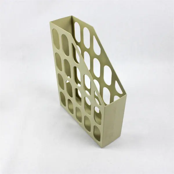 Lot of 2 Magazine File Organizers Desktop Vertical File Holders Office