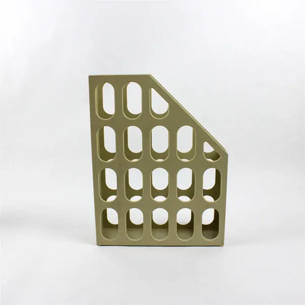 Lot of 2 Magazine File Organizers Desktop Vertical File Holders Office