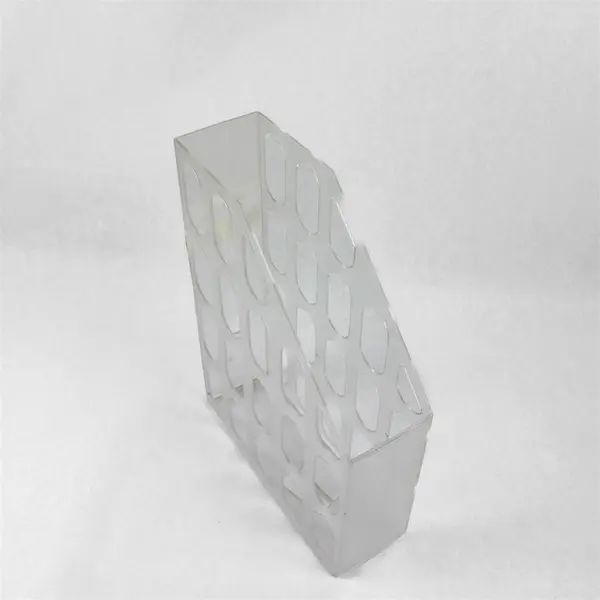 Lot of 2 Magazine File Organizers Desktop Vertical File Holders Office
