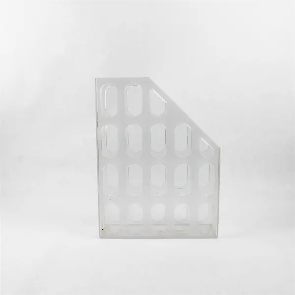 Lot of 2 Magazine File Organizers Desktop Vertical File Holders Office