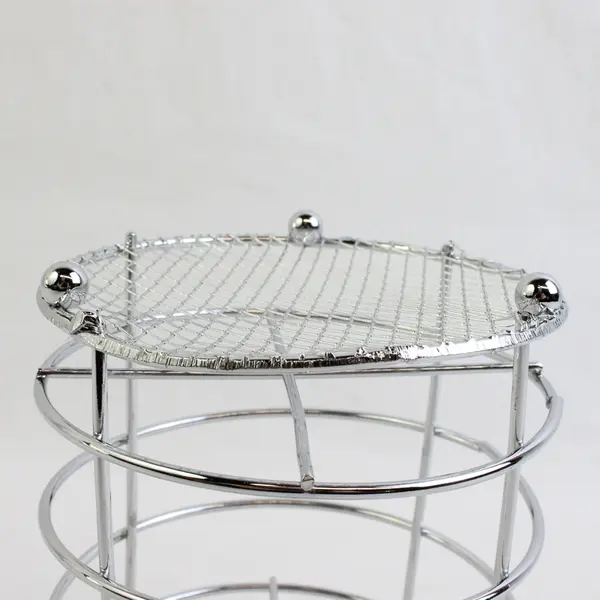 Unbranded Chrome Steel Utensil /Flatware Caddy Or Pen/Pencil Holder Organizer